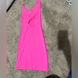 Aerie Vibrant Pink Midi Dress